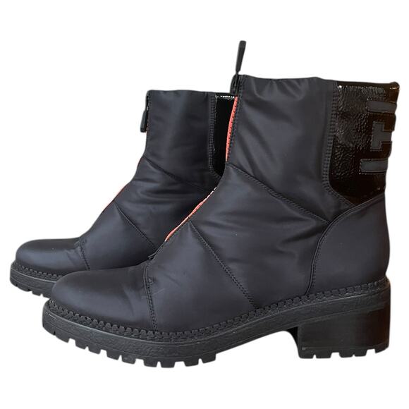 NEW Sam Edelman Black Jalissa Boots Water Resistant Chunky Heel Zipper Women's 9 - Picture 1 of 8